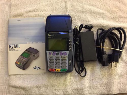 Verifone Omni 3750 Credit Card Terminal with Power Supply
