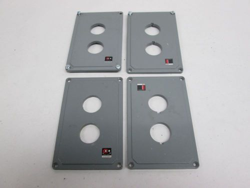 LOT 4 NEW CUTLER HAMMER 49-2735 FACE PLATE 2 ELEMENT ENCLOSURE COVER  D305911
