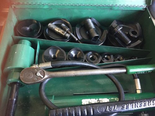 Greenlee 7310 hydraulic knockout punch kit for sale