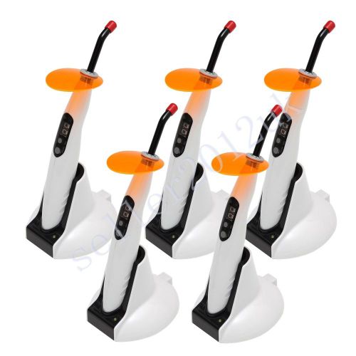 5 X Dental Wireless Cordless LED Curing Light Cure Lamp 1400mw Woodpecker Type