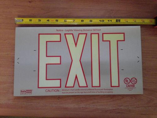 Photoluminescent Exit Sign By SafeSIGN
