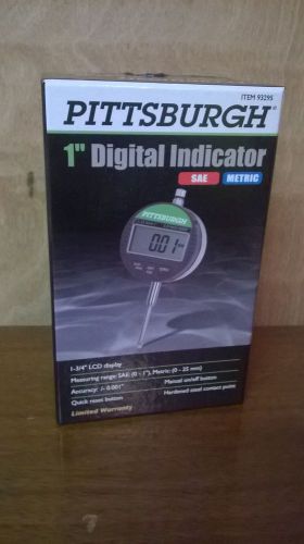 PITTSBURGH 93295 1&#034; SAE/Metric Digital Indicator LCD DISPLAY NIB