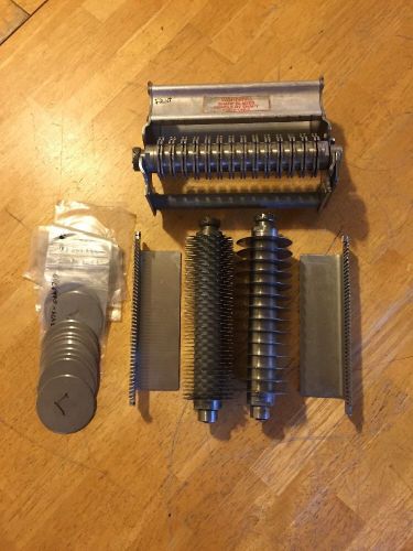 BERKEL MEAT CUBER/TENDERIZER MODEL 703 704 705 FRONT &amp; BACK ROLLERS W/COMBS