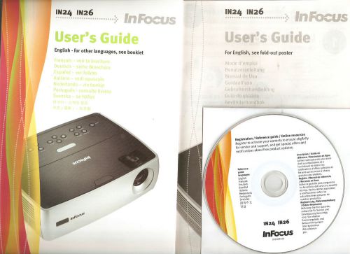 InFocus Projector Multi-language User&#039;s Guide &amp; CD-ROM Reference for IN24 &amp; IN26