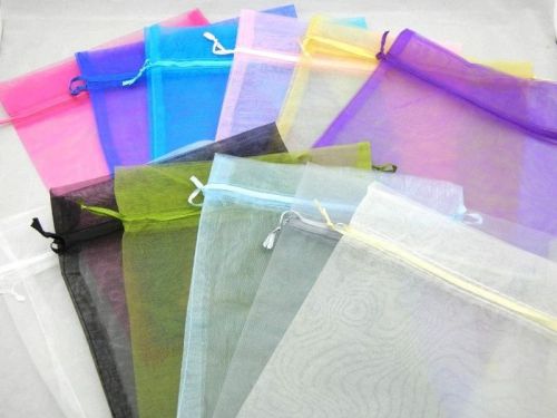 10 MIXED Large 8*12&#034; Organza Jewelry Gift PARTY Packing Big Bags Pouches 20*30cm