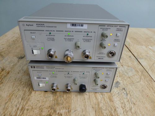 HP Agilent 83430A Lightwave Transmitter with Option 130  2 available