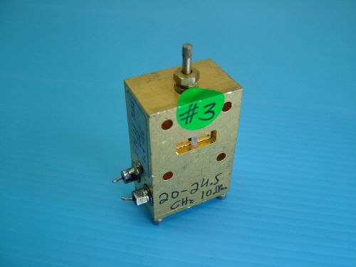 Gunn Oscillator 20 - 24.5GHz WR42 Waveguide With Tune #3 P5000529