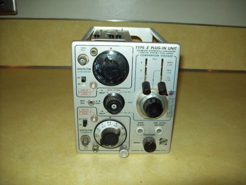Tektronix TubeType Z Calibrated Differential Comparator Plug In Unit