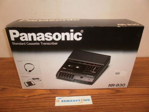 NEW Panasonic RR-830 Standard Cassette Transcriber