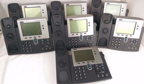 Lot of 7 Cisco 7940 Series IP Phones Comes as pictured