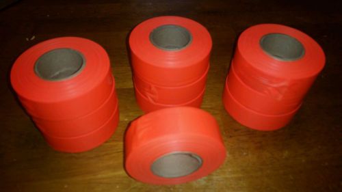 Flagging tape 10 rolls fluorescent orange survey ribbon for sale