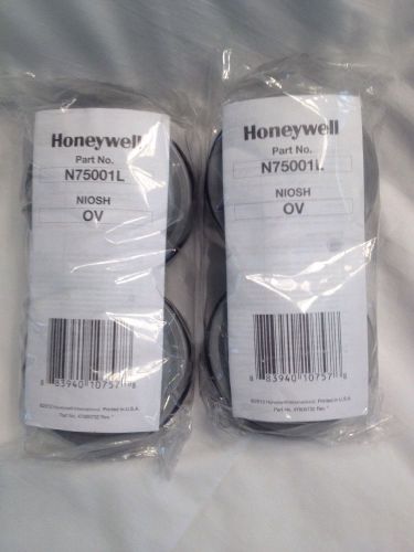 NORTH BY HONEYWELL N75001L Respirator Cartridge,Black,Pair And ONE Pair FREE !