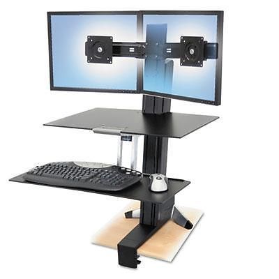 Ergotron&amp;reg; WorkFit-S Sit-Stand Workstation with Worksurface