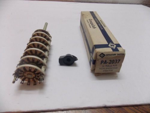 Centralab PA-2037 Shorting Steatite Rotary Switch 6 Pole 12 Position