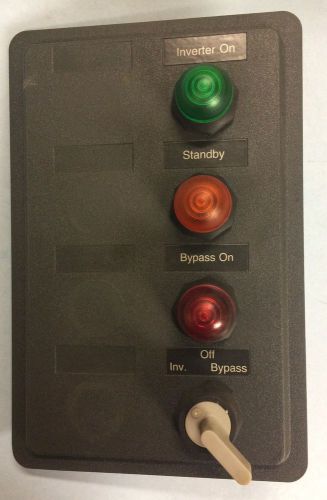 Westinghouse Custom Pushbutton Panel - (3) PB1T1R Indicating Lights &amp; 1 Sel Swit