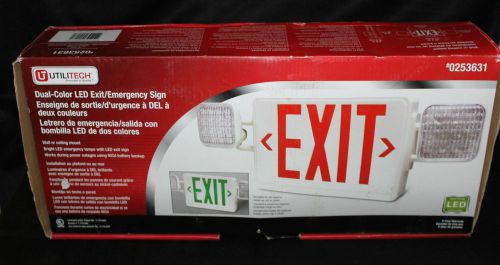 Utilitech 0253631 Dual Color LED Exit Emergency Sign