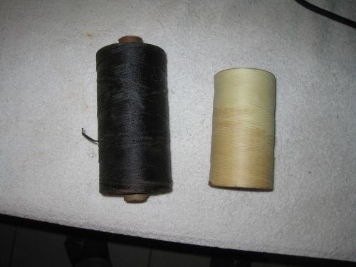 FLAT WAXED lacing and tying tape LOT-OH yards Twine string cordage