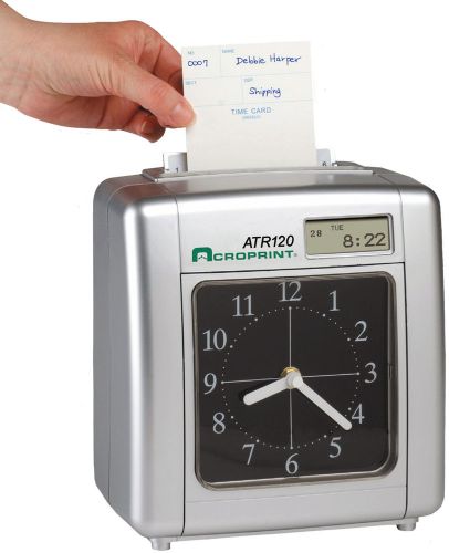 Acroprint ATR120 Electronic Top-Loading Time Clock / Time Recorder. New w cards