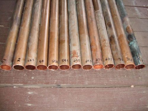 1-1/2&#034; Copper Pipe Tube 60 linear feet 1.5&#034; New old stock. Buy all @ $5 per foot