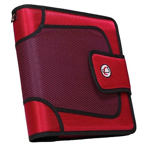 Authentic Original THE OPEN TAB Style# S-816 ~ 3-Ring Binder, 2” Capacity RED