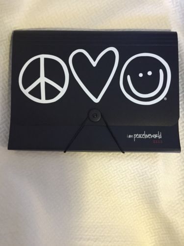 NEW PEACE LOVE WORLD Office Accordion File 6 Pocket