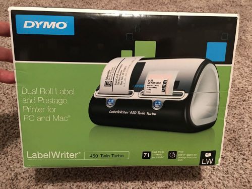 NEW! DYMO Label Writer 450 Twin Turbo label printer, 71 Labels Per Minute,