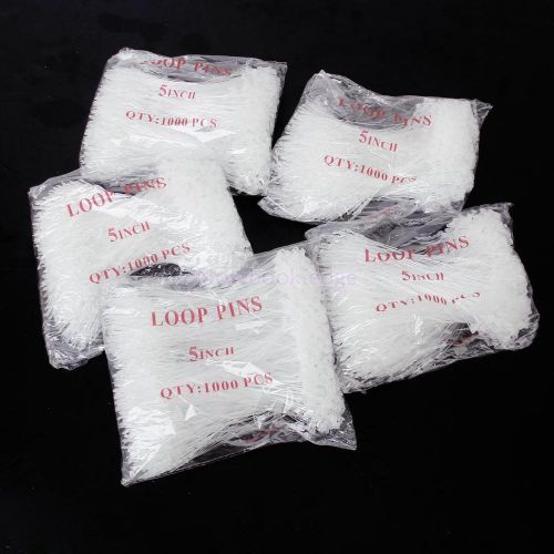 5000Pcs 5inch Plastic Tag line Tagging Tie for jewelry clothing Garment