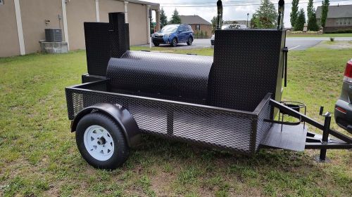 Bbq business rib smoker cooker grill kitchen trailer catering food cart truck for sale
