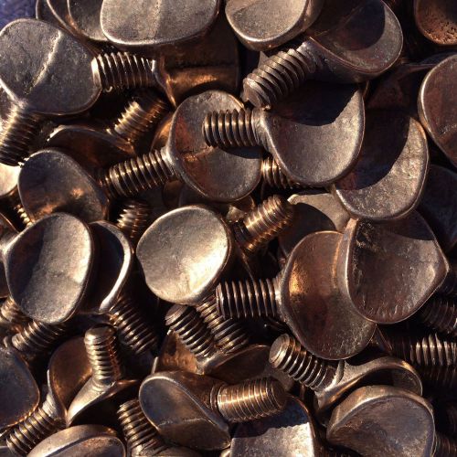 5 pk solid brass thumb screw, 5/16 - 18 x 1/2&#034; long, new, (lot of 5) for sale