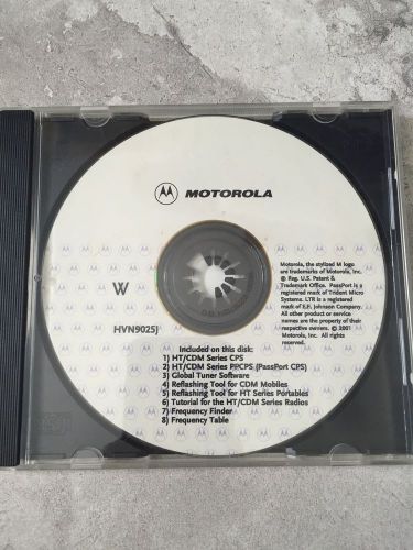 Motorola Programming Software HVN9025J (HT&amp;CDM SERIES)