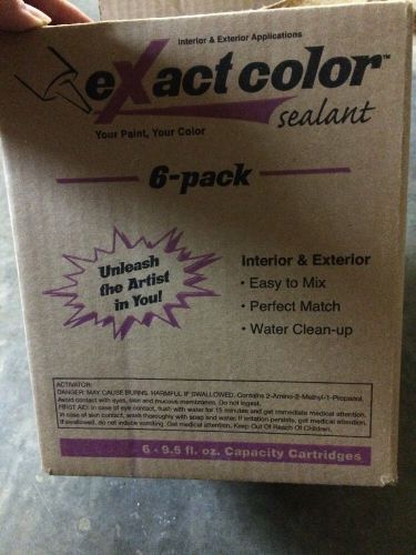 Sashco Exact Color Sealant with 9.5-Ounce Cartridge Contractor Case, 6-Pack, New