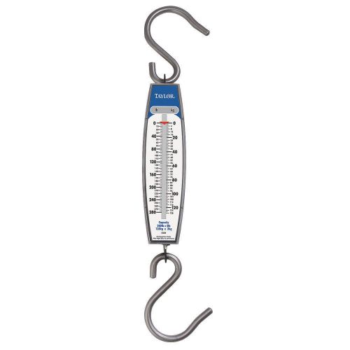 TAYLOR Mechanical Hanging Scale, 127kg/280 lb. NEW FREE SHIP &amp;4F&amp;