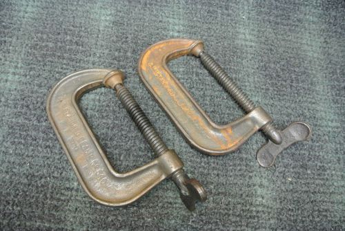 2 vintage 4 in. no. 430 heavy duty c clamp usa for sale