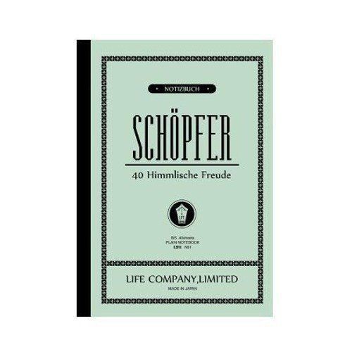 LIFE B5 Shepuferu (SCHOPFER) notebook 40 sheets plain cream [N61]