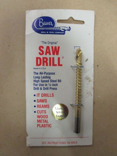 Beaver Tool Company Saw/Drill Bit ~ High Speed Steel All Purpose