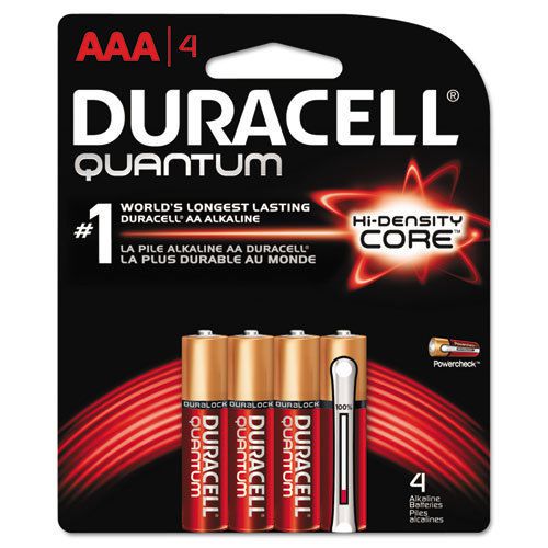 Quantum Alkaline Batteries with Duralock Power Preserve Technology, AAA, 4/Pk