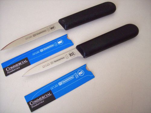PARING KNIVES, TWO NEW TRAMONTINA HOME KITCHEN KNIFE, COMMERCIAL FOOD SERVICE