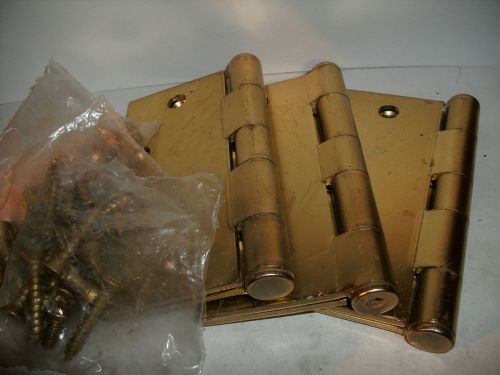 LOT OF 3 - STANLEY F179 4-1/2&#034; X 4-1/2&#034; BRASS PLATED