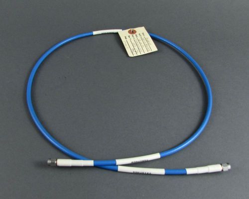 39&#034; ft Teledyne Storm Coax Cable Assembly 7714227-1 SMA/Male to SMA/Male