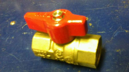1/2&#034; ips brass gas ball valve - natural gas or propane, csa, shut-off valves for sale