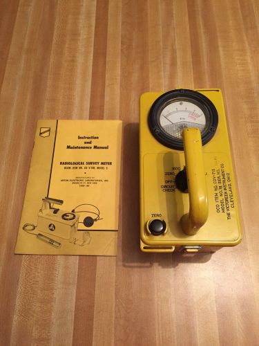 Geiger Counter - Radiological Survey Meter W/ Manual