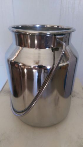 NEW Stainless Steel Milk Can with Lid - 5 qt capacity
