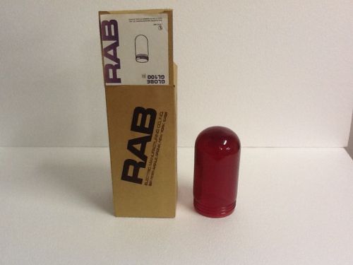 RAB Lighting GL100R Globe Glass RUBY