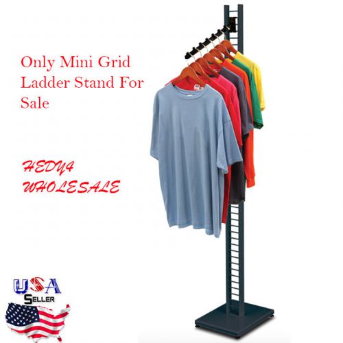 NEW Two Sided Mini Grid Ladder Stand 72&#034;H Black WHOLESALE FREE SHIPPING