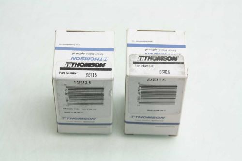 2 New Thomson SSU16 Closed Ball Bushing Bearings / 1&#034; Bore Diameter