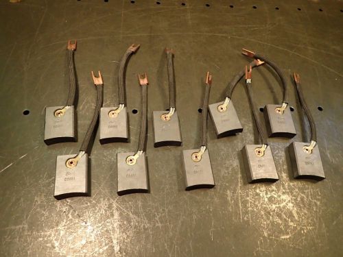 10pc Lot Riveted Single Shunt Position Motor Replacement Brushes 2&#034; x 1-1/2&#034; x 5