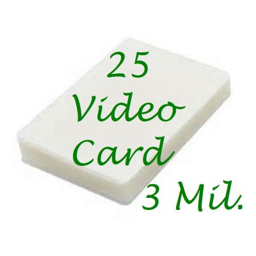 (25) 4-1/4 x 6-1/4 Laminating Pouches Sheets Photo Index Card 3 mil