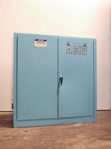 Justrite 30 Gallon 4-Door Acid Corrosive Flammable Safety Cabinet 44 x 43 x 18in