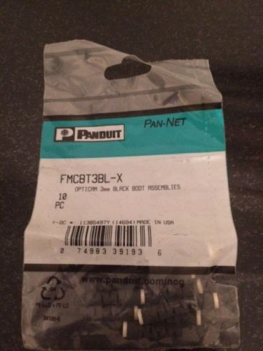 Panduit FMCBT3BL-X Field Polish 3mm Cable Retention Boot, Black, Pack of 10