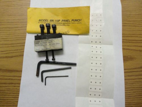 Panel Punch Model MK-15P for use with 15 Pin D-Subminiature Connector